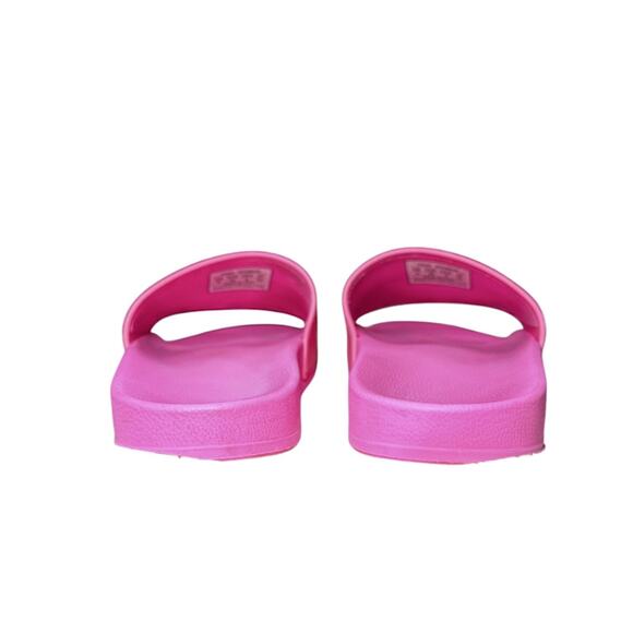 Balenciaga Fluo Pink Logo Rubber Beach Pool Slides Sandals Size 39 - Picture 6 of 8